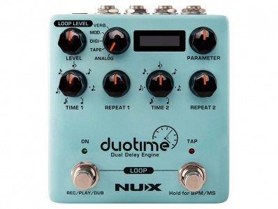 NDD-6 NUX Verdugo Series effects pedal dual delay engine DUO TIME